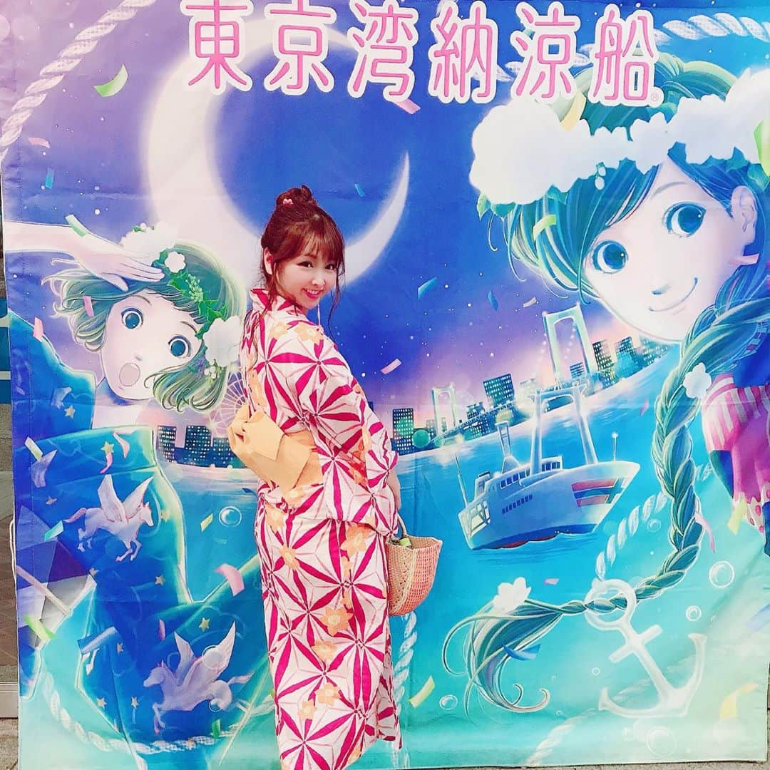 岩村捺未さんのインスタグラム写真 - (岩村捺未Instagram)「， 浴衣だよ👘✨ 女6人で納涼船のってきた🐶  #なちゅコレ #浴衣 #夏大好き #岩村なちゅ」8月13日 22時05分 - iwamuranachu