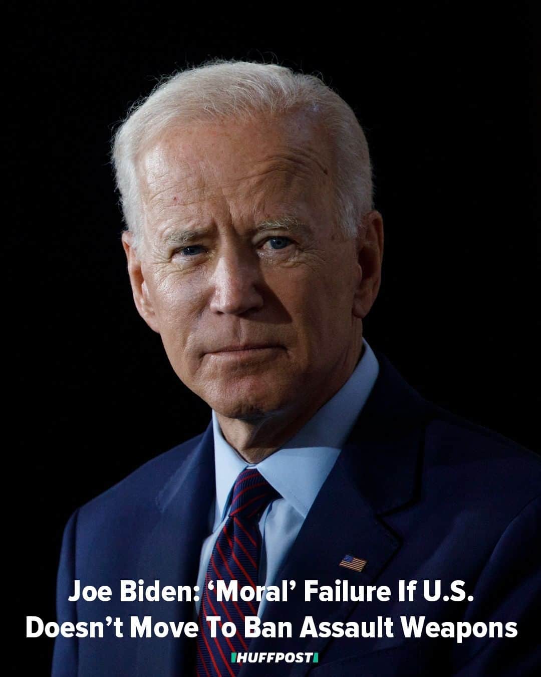 Huffington Postさんのインスタグラム写真 - (Huffington PostInstagram)「Former Vice President Joe Biden said it’s a “moral” failure on the part of the federal government if it does not pass significant gun control legislation, including banning assault weapons, in response to the torrent of mass shootings in recent years. “We will see only more and deadlier shootings if we continue to dodge the core issue of unregulated assault weapons and high-capacity magazines in our communities,” the 2020 Democratic presidential candidate wrote in an op-ed for The New York Times. “If we cannot rise to meet this moment, it won’t just be a political failure. It will be a moral one,” he continued. “It will mean that we accept the next inevitable tragedy. That we are desensitized to children running from schools and bodies littering parking lots, that our outpouring of thoughts and prayers will grow increasingly hollow.” // 📸: Getty Images」8月14日 9時00分 - huffpost
