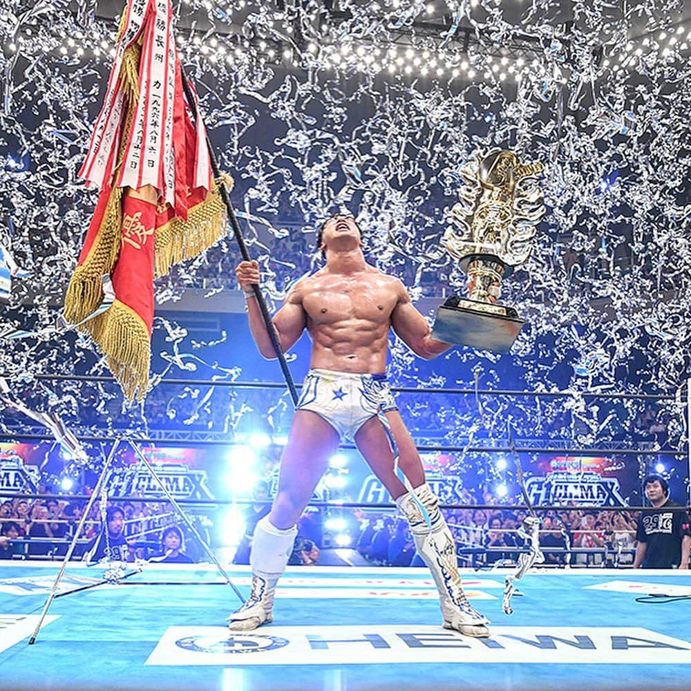 新日本プロレスさんのインスタグラム写真 - (新日本プロレスInstagram)「#G129 WINNER!!🏆 #KotaIBUSHI !!⭐️ #飯伏幸太 #新日本プロレス  @njpw1972  #njpw #njpwworld」8月14日 0時38分 - njpw1972