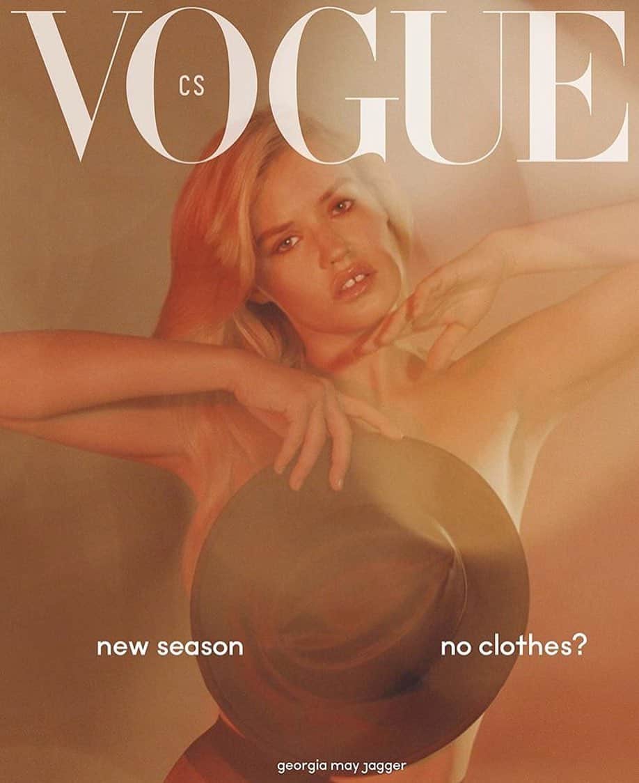 IMG Modelsさんのインスタグラム写真 - (IMG ModelsInstagram)「Nouvelle Saison. ⭐️ @georgiamayjagger covers the new @vogueczechoslovakia. #📷 @vinceaung #👗 @michael_philouze #💄 @maudlaceppe x @thewallgroup #👸🏼 #IMGstars」8月14日 2時28分 - imgmodels