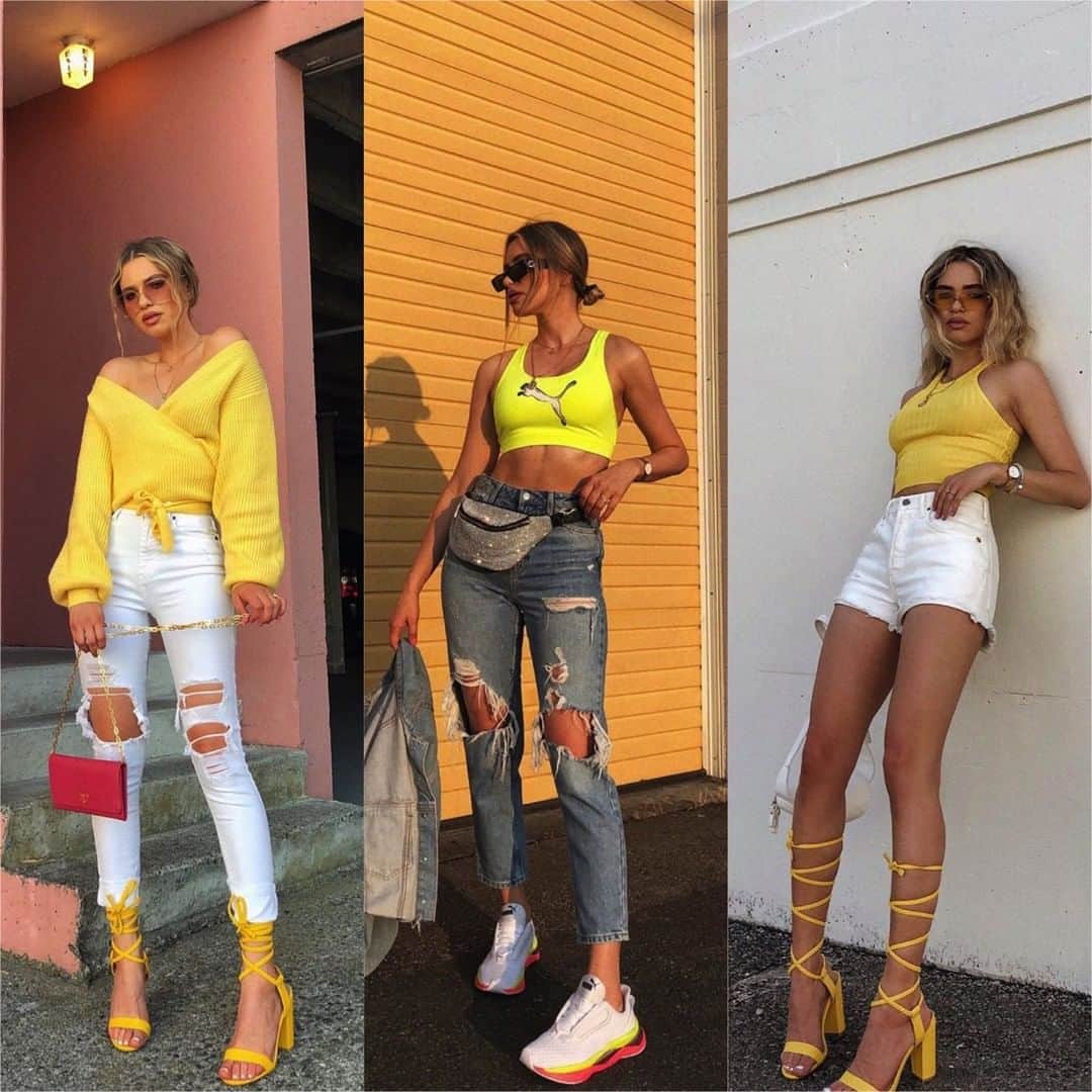 Angel™さんのインスタグラム写真 - (Angel™Instagram)「Which outfit would you add to your shopping list? credit @vitaliia 🎁 Where to Shop these Looks? 👉🏻 link in my bio or dress-as.com 👈🏻 (brands are tagged) . #americanstyle #yellowoutfit #yellow #fashion #look #style #onlineshopping 💕」8月14日 3時40分 - americanstyle