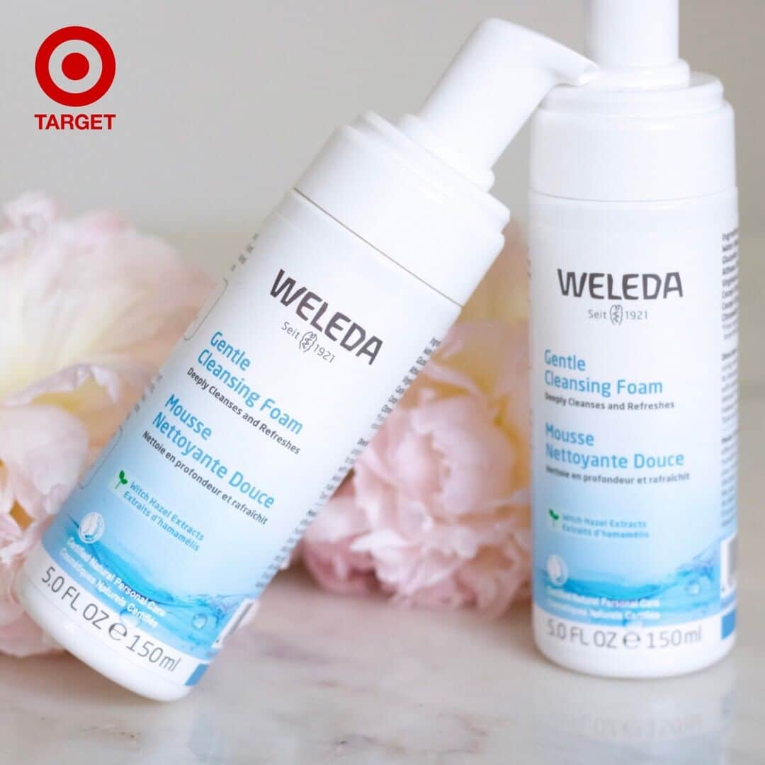 Weledaのインスタグラム：「Our Gentle Cleansing Foam is available at select @Target stores! 🎯 Now through 8/24 buy any Weleda Facial Care item and receive 50% off our Gentle Cleansing Foam!」