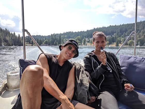 カーティス・ラムさんのインスタグラム写真 - (カーティス・ラムInstagram)「Calvin’s Officially open for business. Went for our first rip on The mermaid tour.  Thank you dan the man and dave for a wonderful time on the water + shotskis. 🤙🏽❤️🙏🏼 #beautifulbc #backyard #boat #life #boatthatlife #mycalvin #siren #mermaids #redboatcharters #canada If you’re in town, message me to find out how YOU can too!」8月14日 4時26分 - hansumlum