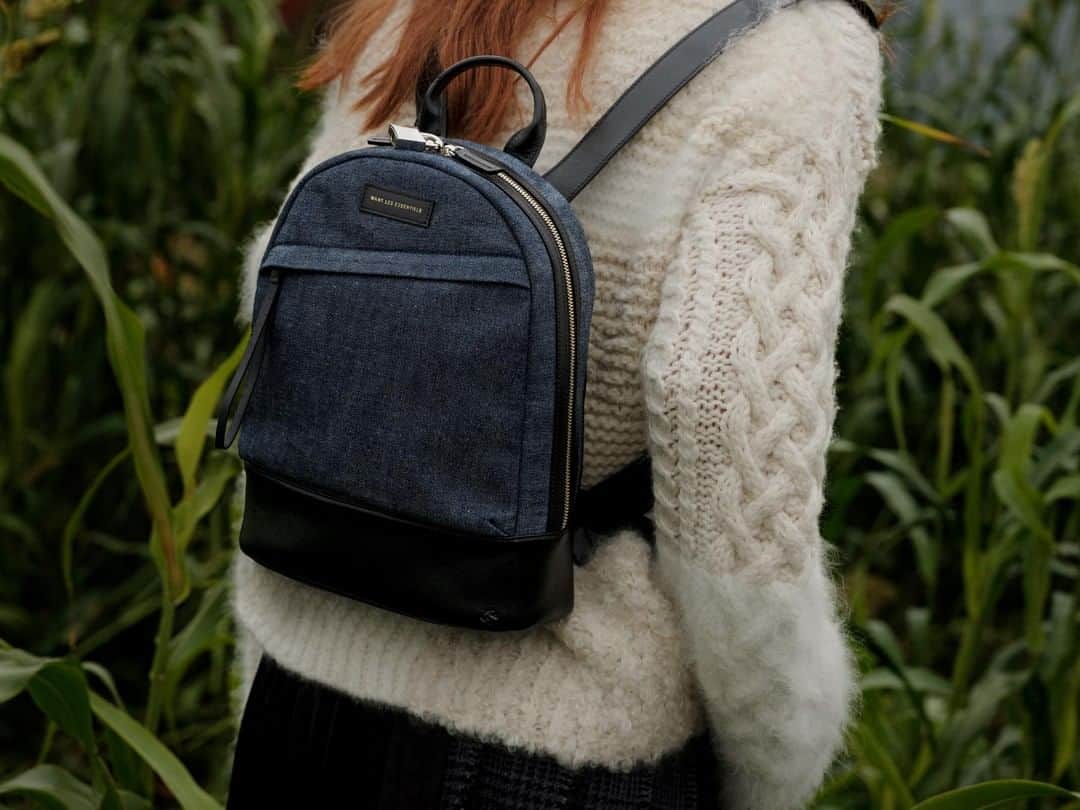 ウォントのインスタグラム：「Introducing Denim, our sustainable and seasonal material crafted from organic cotton and hemp. Discover Denim for men & women, link in bio. — #wantlesessentiels #denim #accessories #style #sustainable」