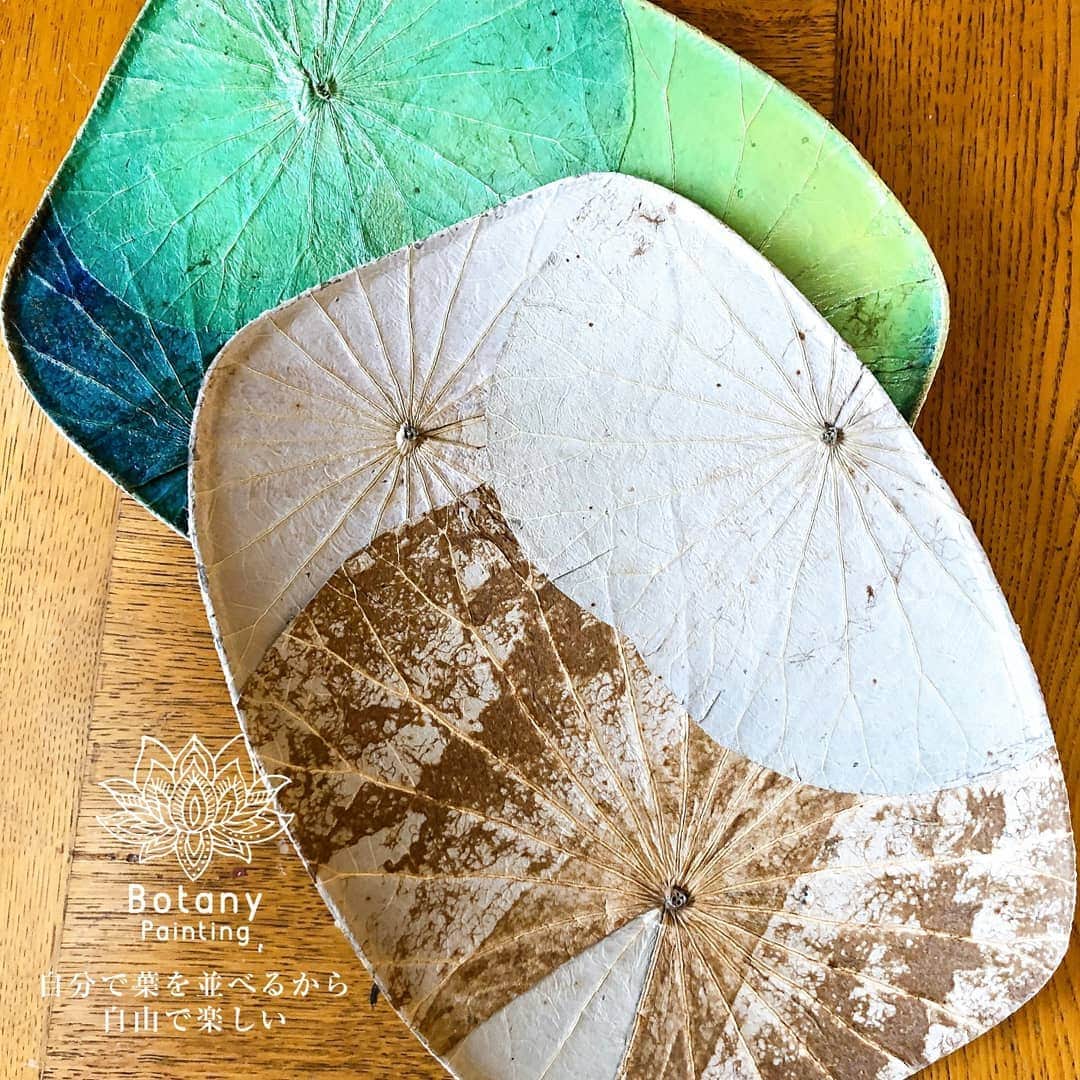 botanypaintingさんのインスタグラム写真 - (botanypaintingInstagram)「* ＼自分で貼って、塗るから楽しい／ 蓮とインド菩提樹のボタニーペイント  蓮の葉のトレー。  いつもの食卓に 天然素材の彩りを。  ー*ー*ー*ー*ー*ー*ー ワークショップと通信講座 認定講師の資格も取れる ボタニーペインティング 通信講座13期生募集中 ー*ー*ー*ー*ー*ー*ー  全国の通信講座の受講者様と ワークショップ参加の方より 沢山の応援メッセージを頂いております。 ありがとうございます！  Botany Painting on  Bamboo Basket Making Workshop  各地でのワークショップ お申し込み、好評受付中です。  名古屋 8月31日.土 大阪 9月1日.日 東京 9月7日.土 広島 9月13日.金 広島 9月14日.土 神戸 9月15日.日 金沢 9月21日.土 長野 9月22日.日 仙台 9月28日.土 奈良/une table 10月7日.月 香川/高松 10月12日.土 福岡 10月13日.日 熊本 10月14日.月祝 東京 10月22日.火祝 秋田 10月26日.土 青森/弘前 10月27日.日 名古屋 10月29日.火  自分で貼れるから楽しい！ 《スケジュールと詳細はこちら》 @botanypainting * 株式会社アントレサンフラッペ 411-0016 静岡県三島市塚原新田24-3 デザイナー　杉本光俊  ーーーーーーー  LIFE is ART Botany Painting  #ボタニーペインティング #蓮 #ハス #インド菩提樹 #ロータス #ロータスリーフ #菩提樹 #アート #通信講座 #学びの時間 #ワークショップ #天然植物 #インテリア #蓮の葉 #ボタニカル #アントレサンフラッペ #茶道 #民芸 #蓮の葉にペイント #蓮の葉を使ったワークショップ #トレー #お盆 #天然素材 #彩り #アクセント #botanypainting #lotus #linden #botanical #lifeisart」8月14日 6時03分 - botanypainting