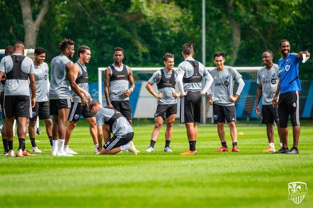 ボージャン・クルキッチのインスタグラム：「First days of training 👌🏻⚽ with my new teammates... We're ready for tomorrow's game!! #IMFC #AllezMTL」