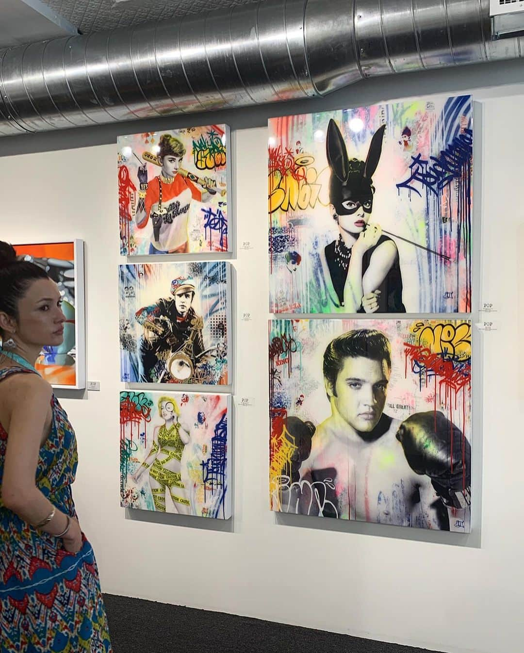 ノーマさんのインスタグラム写真 - (ノーマInstagram)「🎸🎸👁♥️ newly opened gallery  @popbylamantia 💐  #newyork #longisland  #popbylamantia  #nomatrip  #art」8月14日 7時57分 - noma77777