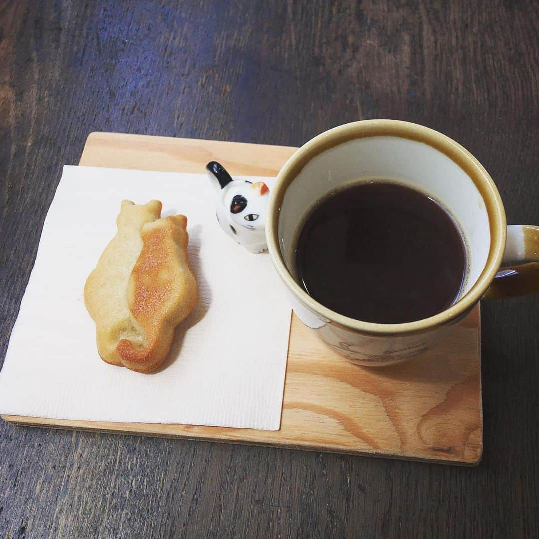 散歩の達人さんのインスタグラム写真 - (散歩の達人Instagram)「ネコとひと休み。 Cat-break. #yummy #8月の遠足 #三毛猫雑貨店 #ねこ #ネコ #猫 #コーヒー #moto8 #本八幡 #cat #coffee #motoyawata #散歩の達人 #さんたつ」8月14日 17時43分 - san_tatsu