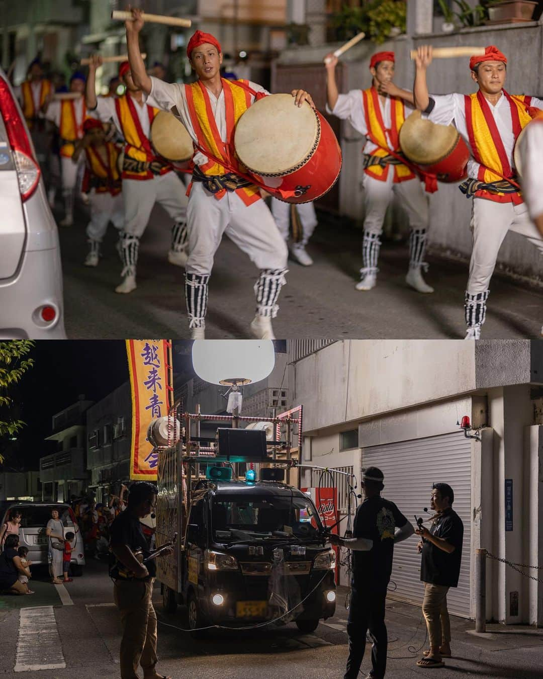 おきなわLikesさんのインスタグラム写真 - (おきなわLikesInstagram)「沖縄の旧盆 . 昨日は、沖縄の旧盆 初日、 祖先をお迎えする #ウンケー でしたね^^ . 沖縄にいるみなさんは もう #道ジュネー をご覧になりましたか？ 青年会のエイサー、でーじかっこいいですよね😆！ . 昨日は私たちも、中部の沖縄市を中心に 道ジュネーを追っかけてまわりました✨ 青年会によって、踊りや衣装も全然違うので 三線や太鼓の音を頼りに 青年会を探しながら それぞれのエイサーを楽しむのが面白いんですっ！🌺 皆さんも是非、今日、明日も続く旧盆の道ジュネーで 色んな青年会のエイサーを楽しんでくださいね〜😄♫ . . 【🌺道ジュネーの楽しみ方🌺】 ①道ジュネーとは、旧盆の夜に青年会が エイサーを踊りながら地域内を練り歩くものです。 具体的な場所や時間がはっきりしているわけではないので （大まかなコースと開始の時間は決まっていることが多いです） 太鼓の音や地方（じかた）の歌と三線の音を頼りに 聞こえる方向へ向かうのがベストです✨ （道ジュネー追っかけ隊のベテランに付いて行くのもアリ！） . ②開始予定時間になっても始まらない場合でも 気長にお待ちくださいね〜(^^) 青年会の方々は、沖縄のご先祖様への供養の気持ちと たくさんの人にエイサーを見せたい！という思いで 何カ所もの場所で長時間、一生懸命踊っています。 皆さんでエイサーを楽しむためにも、マナーも守りましょうね✨ . ________________________________________________________ #エイサー#道ジュネー#おきなわLikes#japan#okinawa#沖縄」8月14日 17時52分 - okinawa_likes