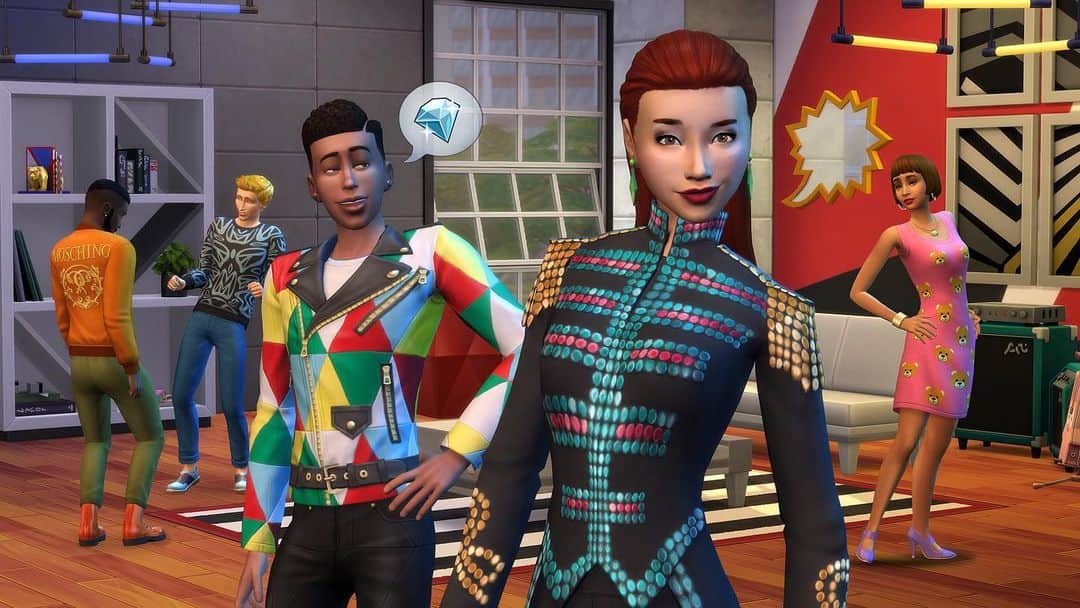 Moschinoさんのインスタグラム写真 - (MoschinoInstagram)「From digital inspiration to real world creation, then plugged right back into the #TheSims. The @Moschino Stuff Pack is available in @TheSims 4 for PC now. #MOSCHINOxTHESIMS #thesims @itsjeremyscott」8月14日 18時06分 - moschino