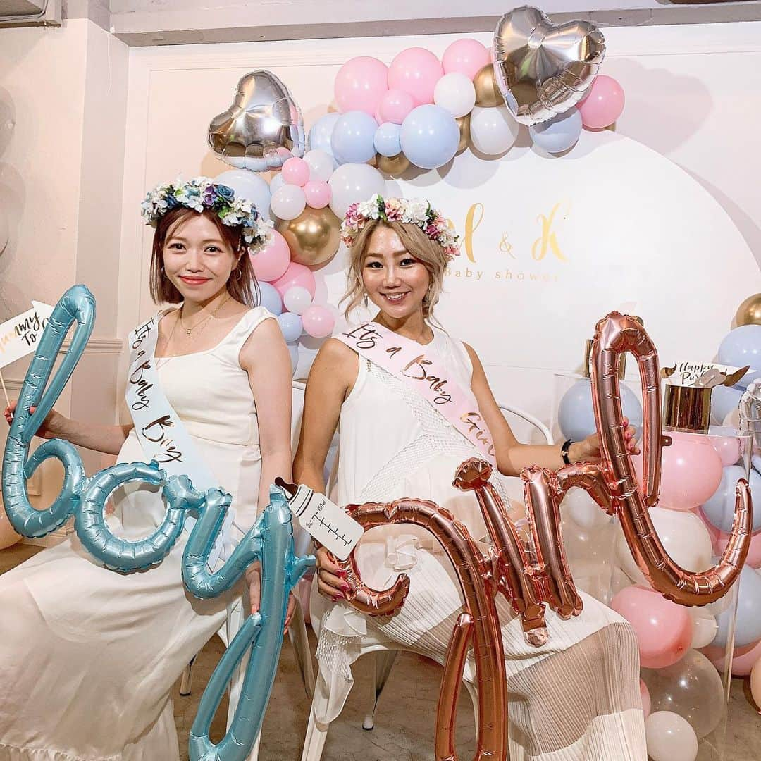 川島幸美さんのインスタグラム写真 - (川島幸美Instagram)「. Baby shower for Michiko & Kaori💕 ほぼ同時期に産まれる2人のベイビー👶👶 もうすぐ会えるの楽しみ〜❣️ . 最後の奈良画伯の絵😁👏🎨www」8月14日 10時15分 - yukimikawashima