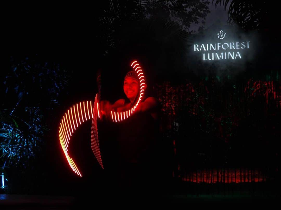 リー・シェンロンさんのインスタグラム写真 - (リー・シェンロンInstagram)「Experienced the Zoo in a different light last weekend at Rainforest Lumina, a multi-sensory night walk. It was a magical sight to see the zoo transformed into an enchanted tropical rainforest filled with glittering lights, immersive displays, and music. The multimedia experience runs till 9 Feb 2020 and is a delight for all ages! – LHL ⠀⠀⠀⠀⠀⠀⠀⠀⠀ #jalanjalan⠀⠀⠀⠀⠀⠀⠀⠀⠀」8月14日 11時24分 - leehsienloong