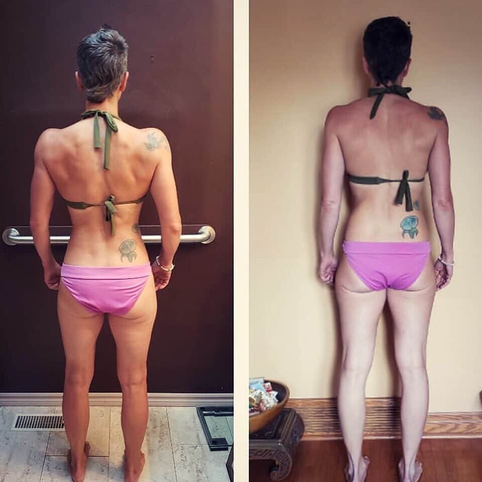 Camille Leblanc-Bazinetさんのインスタグラム写真 - (Camille Leblanc-BazinetInstagram)「@feroce_fitness_  Link in bio ferocefitness.com  3 months in and Michelle is looking Fantastic 😭🙌🏽♥️ “  Seeing all of our ladies hard work paying off is making me so proud and all emotional for them 🙌🏽⭐️ “  It’s one thing to get a better body composition but it’s priceless to see an increase in confidence, increase in strength and also an implementation of better life habits that are sustainable 🙌🏼💜 “  This isn’t a 30 days program that you go back to square one after!  This is a sustainable program that keep making you stronger and fitter for life!! With bodybuilding and PREHAB rehab finishers to make you look good and also keep your joints and muscles healthy and a lot of variety through the workout so we never overload a joint!! Tones of results, efficient efficacious and sustainable  #ferocefitness #fitforlife #sustainablehealth #knowledge #fitness」8月14日 12時06分 - camillelbaz