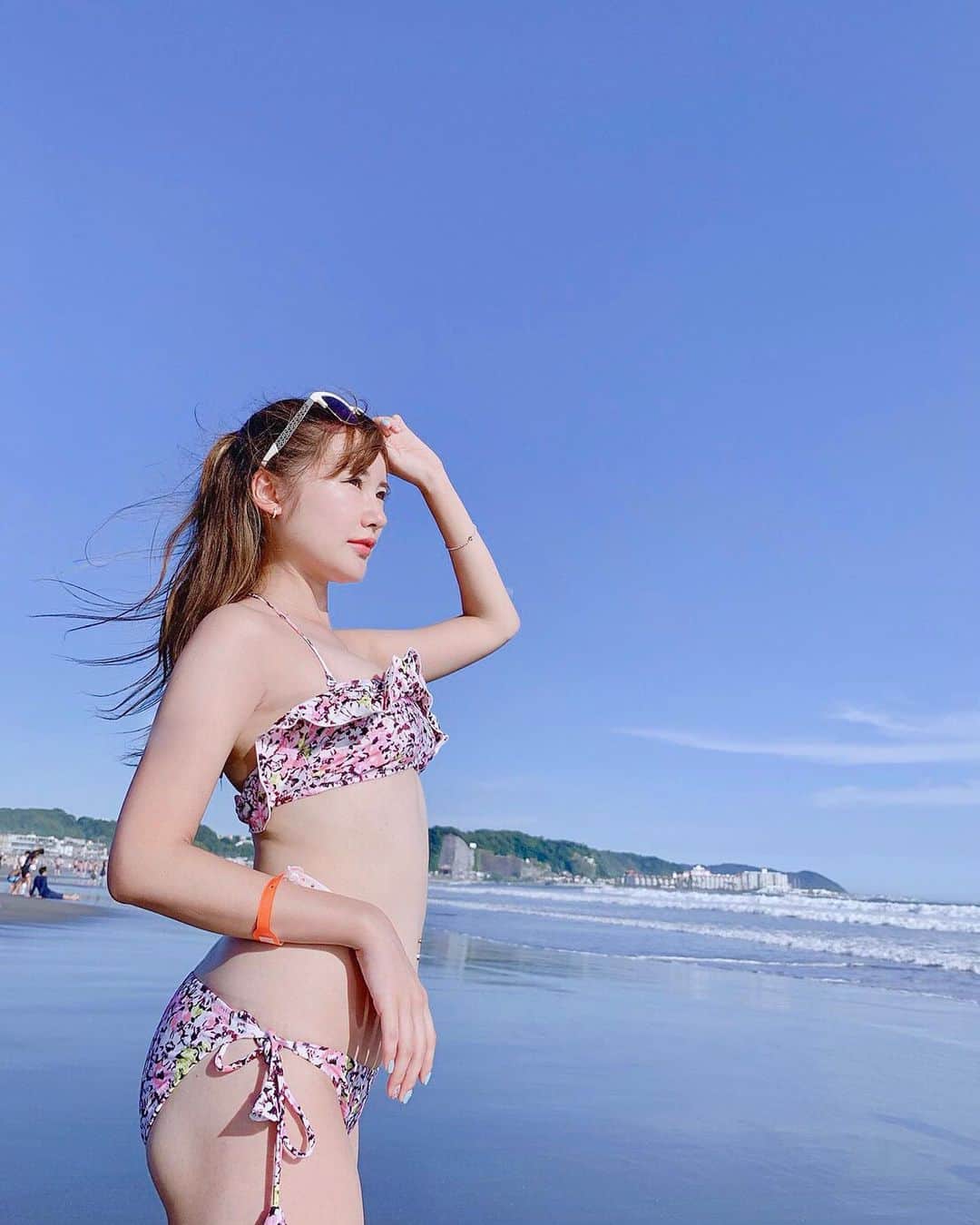 璃子さんのインスタグラム写真 - (璃子Instagram)「日本の海今年初🏖💕 水着は @snidel_official のだよ💐 #海#由比ヶ浜#夏#水着#Summer」8月14日 13時54分 - ricopiiine