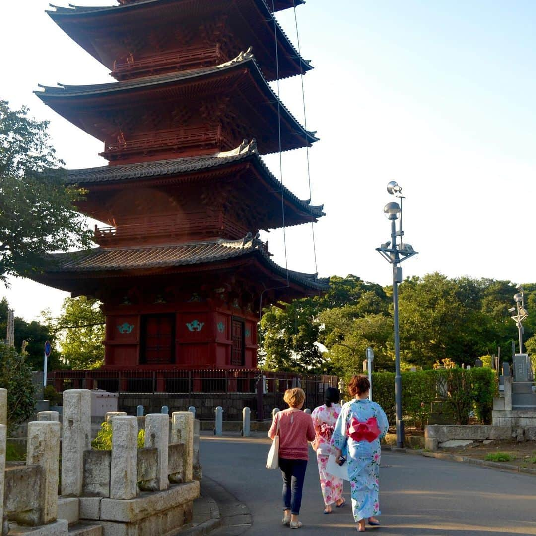 The Japan Timesさんのインスタグラム写真 - (The Japan TimesInstagram)「As Japan celebrates the Obon holiday season, a group of students studying abroad from the University of Oregon had the opportunity to attend a traditional festival at Ikegami Honmonji Temple in southern Tokyo. Dressed in “yukata” (summer kimono), they participated in the traditional Bon Odori dances after taking a class on the moves and the history of Obon. The festival also included street vendors selling "takoyaki" and other classic festival food. (Camryn Privette photos) . . . . . . #Japan #Tokyo #Obon #festivals #travel #japantravel #yukata #takoyaki #日本 #東京 #お盆 #お盆休み #祭り #旅行 #浴衣 #たこ焼き #盆踊り #👘 #🏮」8月14日 14時48分 - thejapantimes