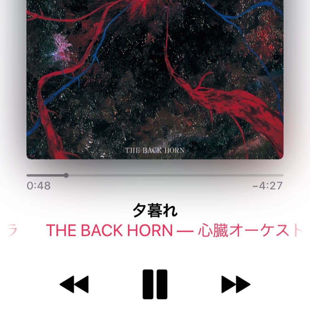松本素生さんのインスタグラム写真 - (松本素生Instagram)「無性にTHE BACKHORN聴きたくなり、Apple Musicで大好きな「夕暮れ」を歌詞見ながら聴いてたんだけど、、、 作曲者が甲本ヒロトだったと初めて知りました〜ww」8月14日 16時12分 - sou_matsumoto