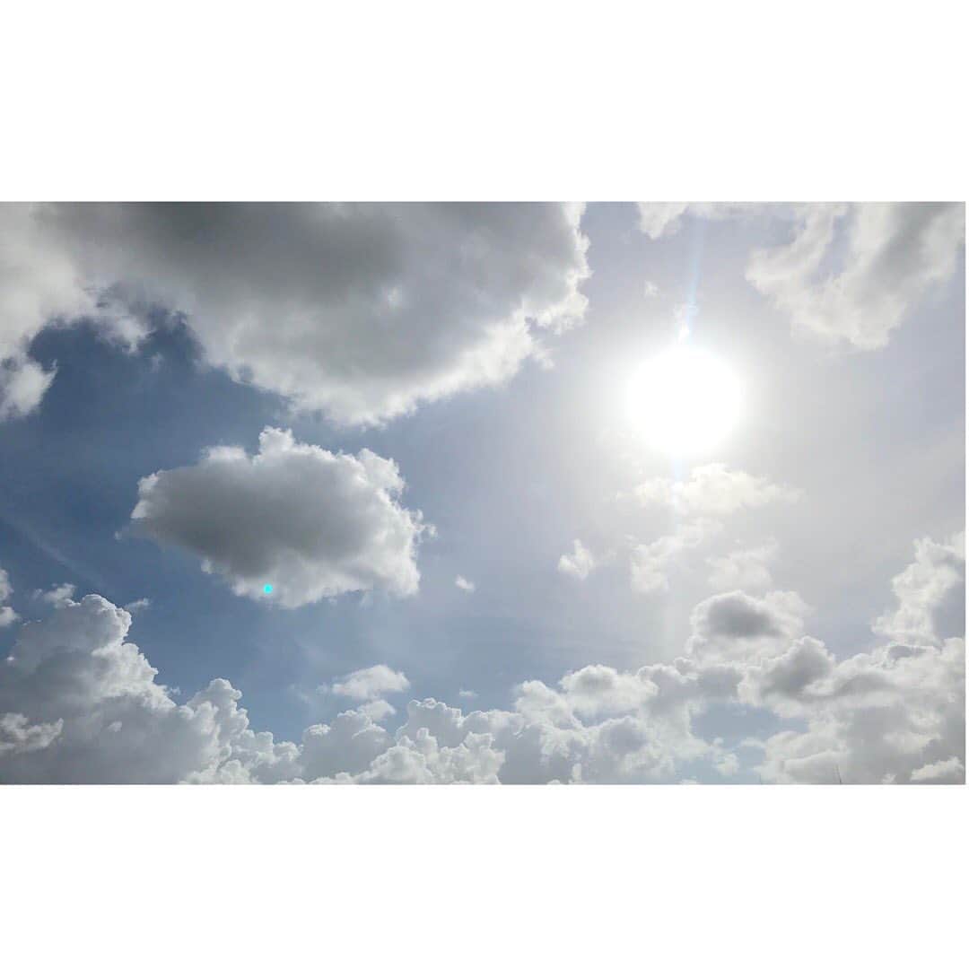 吉野史桜さんのインスタグラム写真 - (吉野史桜Instagram)「空が夏だねぇ☺️✨ #夏 #空 #夏空 #なつぞら #青空 #太陽 #白い #雲」8月14日 16時25分 - shionyoshino