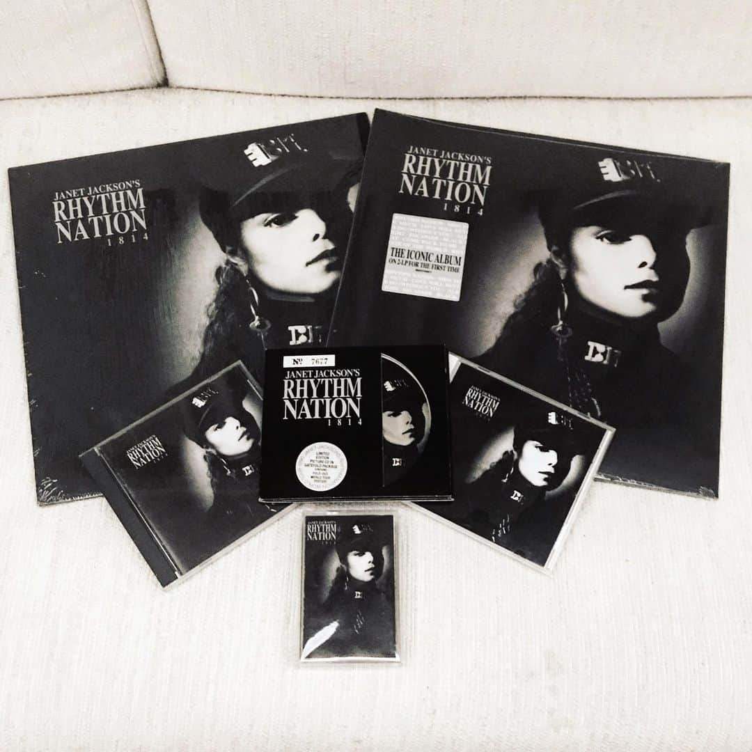 ミッツ・マングローブさんのインスタグラム写真 - (ミッツ・マングローブInstagram)「ms. janet! 『Rhythm Nation 1814』 オリジナルLP、復刻LP、通常盤CD、限定盤CD、リマスター盤CD、カセット #janetjackson  #rhythmnation1814  #1989 #平成元年」8月14日 16時38分 - mitz_mangrove