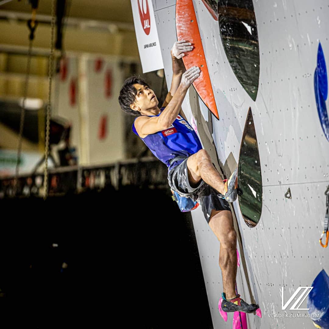 のインスタグラム：「Lead qualification done✅✅﻿﻿ 4 place and got the TOP at the route 2!!The semifinal starting tomorrow at 11:00 a.m.﻿ Looking forward to climb tomorrow😆😆😆﻿﻿ リード予選は4位で通過！﻿﻿ 準決勝は明日の11時からです！引き続き頑張ります！﻿﻿ ﻿﻿ Photo by: ﻿@vladek_zumr ﻿ ﻿ ﻿﻿﻿ @frictionlabs @organicclimbing @champion_japan #日新火災 @bpump_ogikubo ﻿﻿﻿ ﻿﻿﻿ #climbing #クライミング #leadclimbing #sports ﻿#sportclimbing #スポーツクライミング #ifsc #IFSCwch2019 #tokyo #hachioji ﻿﻿ ﻿﻿ ﻿」