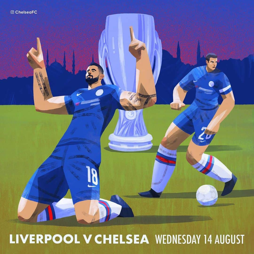 チェルシーFCさんのインスタグラム写真 - (チェルシーFCInstagram)「It’s matchday in Istanbul! Liverpool v Chelsea, with a trophy to play for! ⚽️🏆 #SuperCup #CFC #Chelsea」8月14日 17時03分 - chelseafc