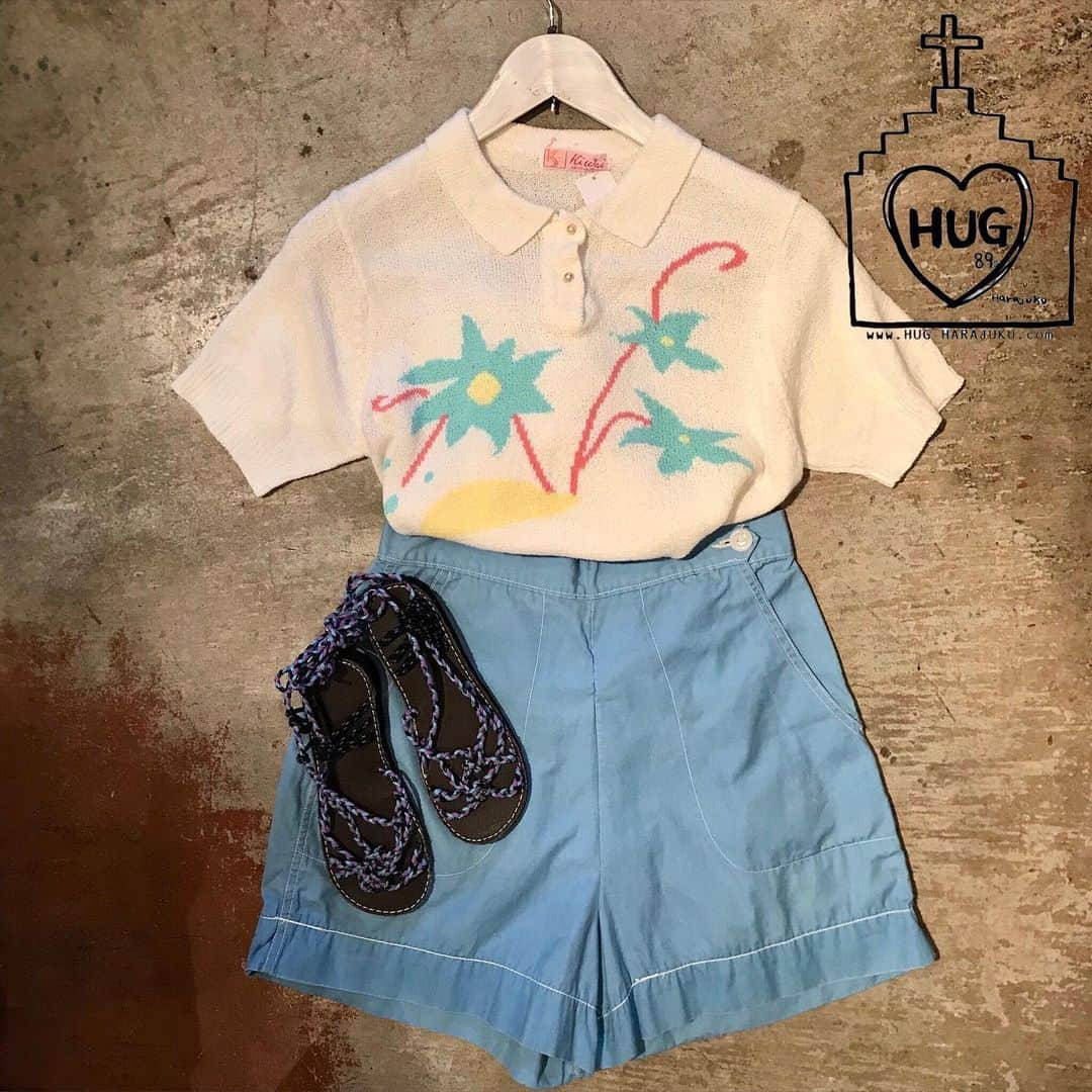 hugharajukuさんのインスタグラム写真 - (hugharajukuInstagram)「🍉🌴 summer item 30%OFFSALE 🌴🍉 . ⛱🌊#vintage #パイル生地 #ポロシャツ 🌊⛱ . お問い合わせはコチラまで！ 📩→hug.89.n@gmail.com . ※当アカウントに掲載されている画像等の無断転載はご遠慮ください。 #ootd #outfit #古着 #古着女子 #古着屋 #コーディネート #原宿 #東京 #おすすめ #vintage #70s #80s #90s #可爱 #旧衣服 #酿酒 #东京 #推荐 #时尚 #일본빈티샵 #빈티지샵 #일본패션위크」8月14日 19時37分 - hug_sunkiss