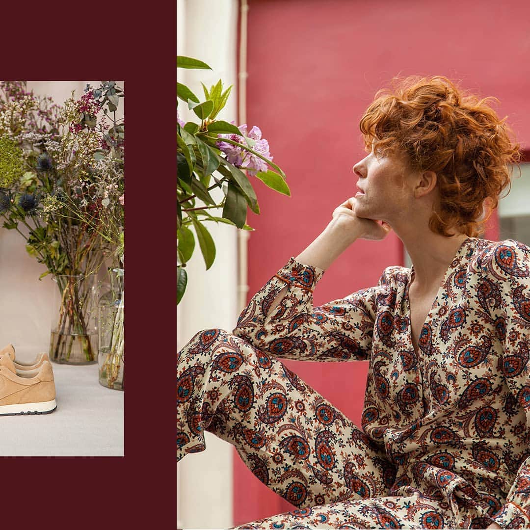 ベンシモンのインスタグラム：「Capsule Bohème 🌾 Des imprimés exclusifs, des détails délicats et des touches de folk: les pièces incontournables pour préparer votre été indien sont arrivées! Découvrez notre nouvelle capsule en ligne et dans nos boutiques 💛 🇬🇧 Bohemian Capsule 🌾 Exclusive prints, delicate details and folk hints: the pieces to prepare your Indian summer have arrived! Discover our Bohemian capsule collection online and in our shops 💛 #Bensimon #Capsulecollection #summer」