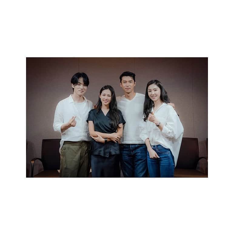 ヒョンビンのインスタグラム：「First script reading for tvN drama series “Love's Crash Landing” took place July 31, 2019 in Sangam, Seoul, South Korea.  #hyunbin #현빈 #ヒョンビン #玄彬 #sonyejin #손예진 #사랑의불시착」