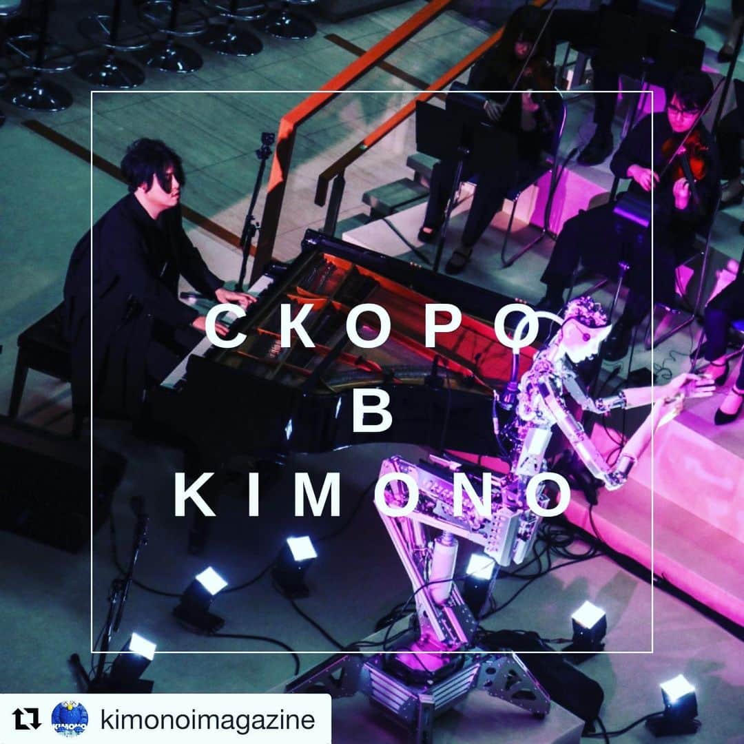 渋谷慶一郎のインスタグラム：「ロシアの雑誌でScary Beautyの特集カラー6ページでインタビュー受けました！ interview about Scary Beauty for Russian culture magazine. #Repost @kimonoimagazine with @get_repost ・・・ Такого вы еще не видели: в опере “Страшная Красота” (Scary Beauty) дирижер и солист — робот Alter 3. Как рождалась опера и, главное, зачем — мы узнали у ее автора, всемирно известного японского композитора Кейитиро Сибуя @keiichiroshibuy. ⠀ Совсем скоро ищите в новом осеннем выпуске KIMONO №18 "Инновации"! #скоровкимоно #кимоно18 ____________ Автор: Ольга Юханова @0lyayu」
