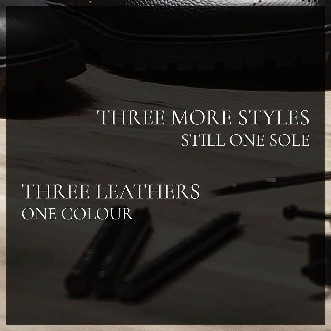 のインスタグラム：「The Black Editions II. Three more styles. Still one sole. Three leathers. One colour. Remaining an audacious collection of English made footwear, influenced by Japanese style. . Henley 3 | Pembroke | Coniston . #crockettandjones #theblackeditions #AW19 #madetobeworn #newseason #newstyles」