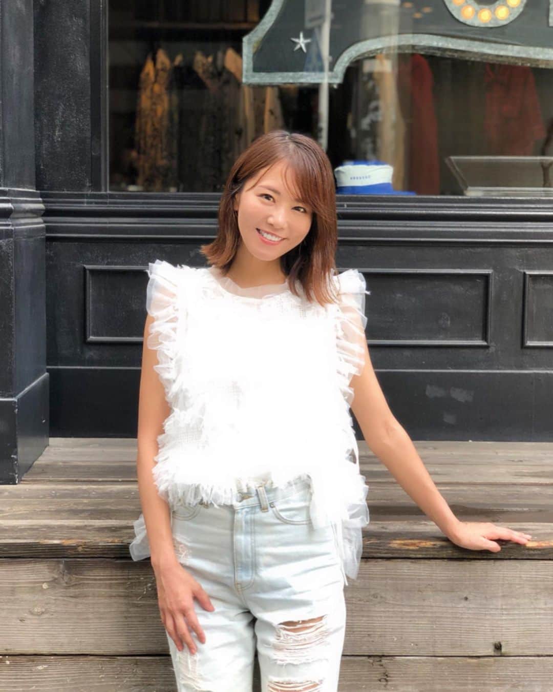 のインスタグラム：「こんばんは 今日はお買い物へ チャリ娘で使えそうなウェアを買ってきたよ🚴‍♀️ . すっかり目も良くなってきたので一安心！ご心配おかけしました🙇‍♀️ 明後日からまたお仕事するのが楽しみだな👩👩 . 9／6金曜日に開催する第2回サノマヤカップ⛳️ 今回だけの参加賞も用意しました！ 次回はちょっと間が空いちゃいそうので、この機会に是非ご参加ください❤️ お申込みは @sanomayacup のプロフィールから✅ . . トップス▷ @nn___official . . #fashion #韓国ファッション #明治神宮 #サノマヤカップ #ゴルフコンペ #ゴルフ女子」