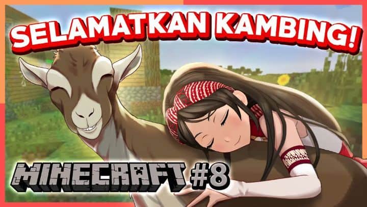 マヤ・プトゥリのインスタグラム：「Minecraft Part 8 (Survival), Uploaded! 🎮 We have to save the sheep-goat🐑🐐 and my village!!! . Please check my YouTube channel ٩(๑❛ᴗ❛๑)۶  #mayaputri #halomaya #gameplay #gaming #virtualyoutuber #youtuber #maya #youtube #vtuber #indonesia #minecraft #minecraftsurvival #minecraftindonesia」