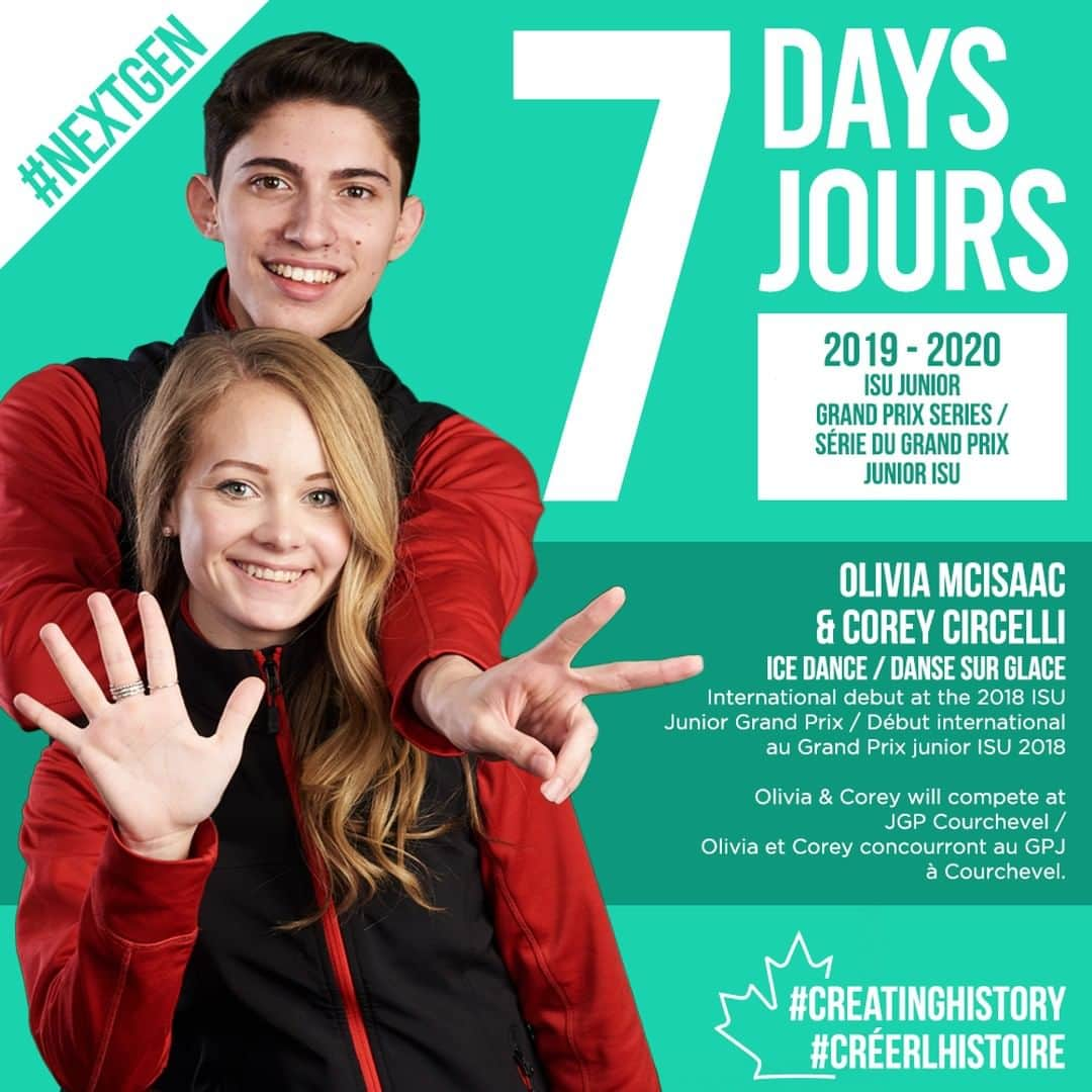 Skate Canadaさんのインスタグラム写真 - (Skate CanadaInstagram)「☝️ week until the #NextGen athletes take the ice for the first #JGPFigure event of the 2019-2020 season! We’re excited, are you❓❗️ // ☝️ semaine avant que la #prochainegénération concoure au premier #GPJpatinageartistique de 2019-2020! Êtes-vous excité❓❗️ Event schedule/Horaire des événements➡️ https://bit.ly/2YMmgQv  #FigureSkating #Patinageartistique #CreatingHistory #Créerlhistoire」8月14日 22時30分 - skate_canada