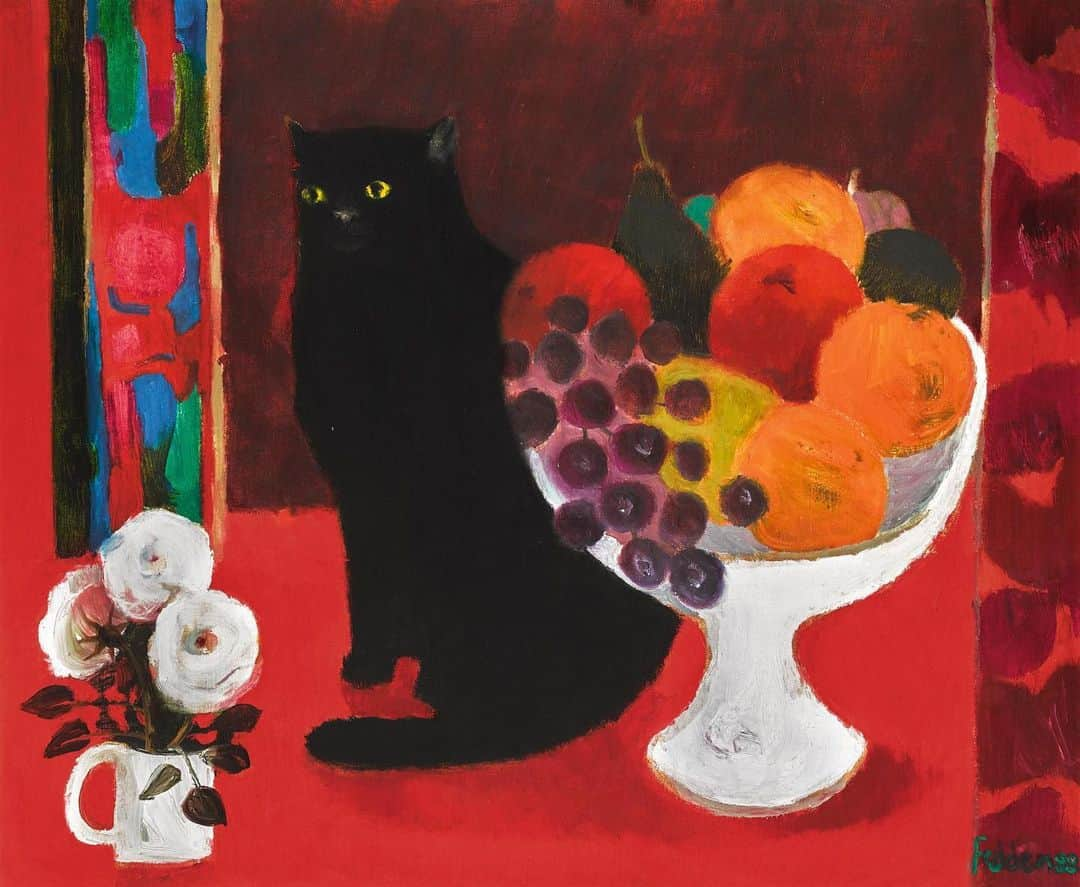 サザビーズさんのインスタグラム写真 - (サザビーズInstagram)「Wishing a very happy birthday to Mary Fedden, who was born #OnThisDay in 1915.  Our Made in Britain auction presents the artist’s beloved paintings and watercolours of felines frolicking as well as a charming depicting of a boat, on view in London from 5 September. ❤️ 🐈 🍊 🍍  #SothebysModBrit #CatsofInstagram #MaryFedden #BritishArt」8月14日 22時36分 - sothebys