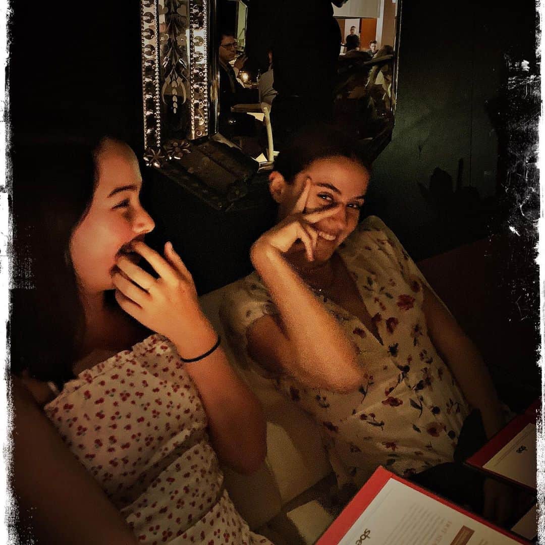 のインスタグラム：「Out celebrating w/TSM booking her first movie. #rockstar her friend Sierra on left」