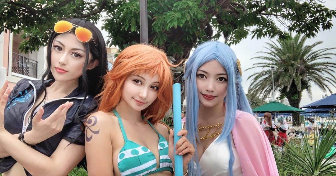 チアコマさんのインスタグラム写真 - (チアコマInstagram)「. . いつメン🤤 . . #nami #robin #bibi #nicorobin #ナミ #onepiece #onepiececosplay #cosplay #cosplayer #chiakoma #チアコマ #コスプレ #geek #game #anime #japan#japanese #555 #คอสเพลย์ #角色扮演 #动画动画 #时装 #juego #obsesionad #nerdo」8月15日 0時09分 - chiakoma_cosplay