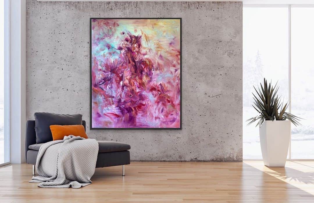 Architecture - Housesさんのインスタグラム写真 - (Architecture - HousesInstagram)「Incredible abstract painting by @elmohood brings any contemporary interior to life  #abstractart #elmohood #contemporaryart #abstractpainting」8月15日 0時26分 - _archidesignhome_