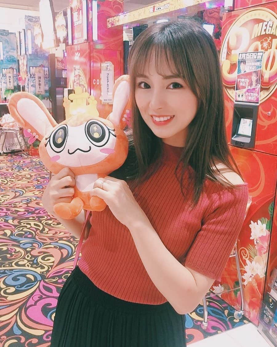 ぽこのインスタグラム：「メガコンコルド1515大垣インター南店さんに来てるよ😆 キャラクターのアイちゃん可愛い😍💕 来てくれた皆さん、台風なのにありがとうー😭🌬」