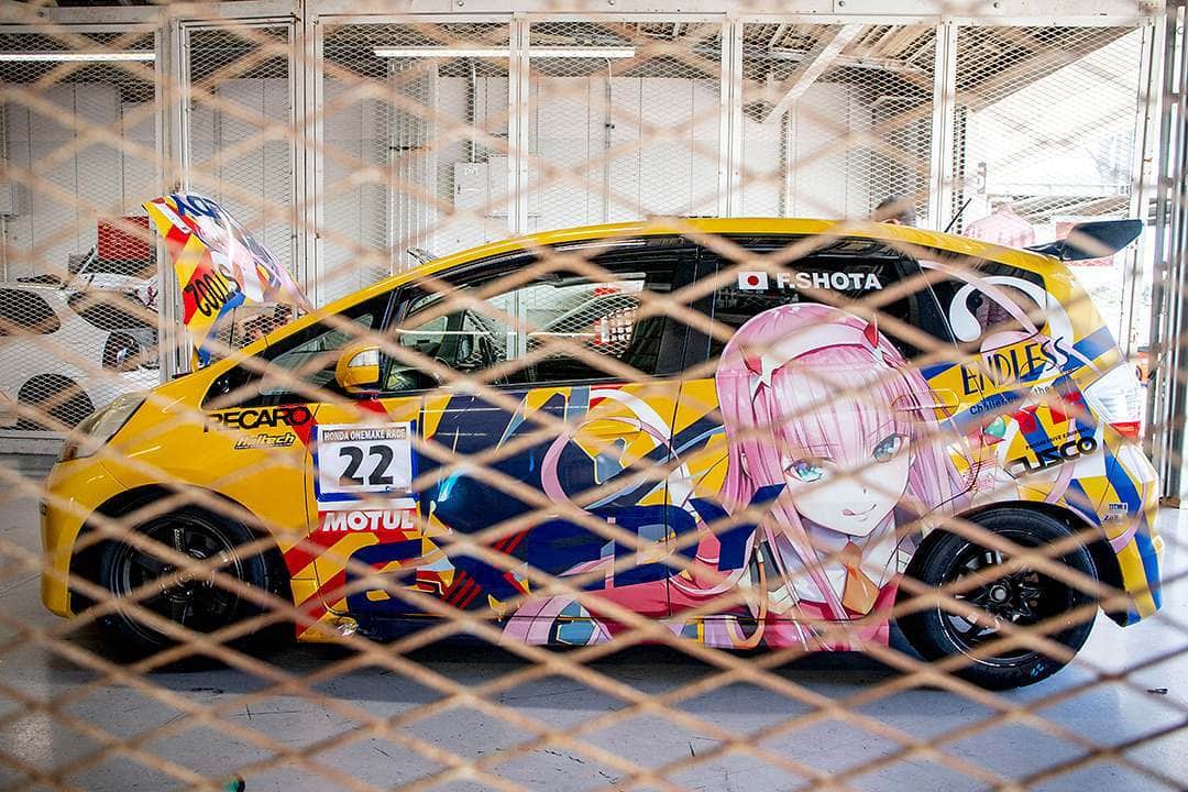 mistbahnさんのインスタグラム写真 - (mistbahnInstagram)「_ ふっくん Honda GE8 FIT (JAZZ) _ _ Shot on 5-Aug 2019 "HONDA VTEC ONE MAKE RACE Rd.3" at Suzuka International Circuit owner: ふっくん photo: @mistbahn _ _ JP) 2019年8月5日 鈴鹿フルコース(鈴鹿サーキット国際レーシングコース)、ゼロファイターさん主催「HONDA VTEC ONE MAKE RACE Rd.3」。 _ _ #hondavteconemakerace #zerofighterautocustom #suzukacircuit #suzukainternationalcircuit #鈴鹿サーキット #suzuka #fit #hondafit #ホンダフィット #フィット #jazz #hondajazz #ge8 #gefit #vtec #hondafitrs #fitrs #l15b #l13b  #exedy #itasya #itasha #痛車 #ダリフラ #ダーリンインザフランキス #ゼロツー #trackcar #timeattack #timeattackjapan #hondasontrack」8月15日 12時43分 - mistbahn
