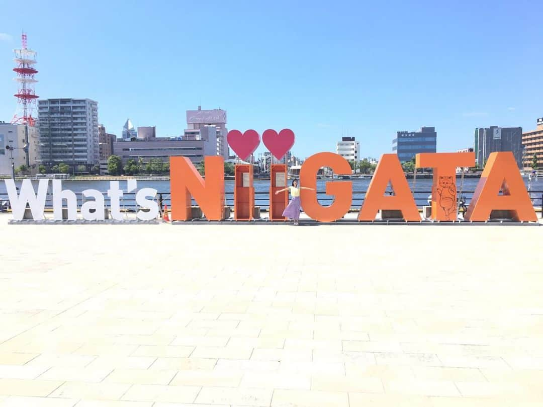 寺嶋由芙さんのインスタグラム写真 - (寺嶋由芙Instagram)「What's NIIGATA (ﾟωﾟ) ・ #新潟 #インスタ映え #連れてきてもらった #ほくほく」8月15日 13時20分 - yufu_terashima