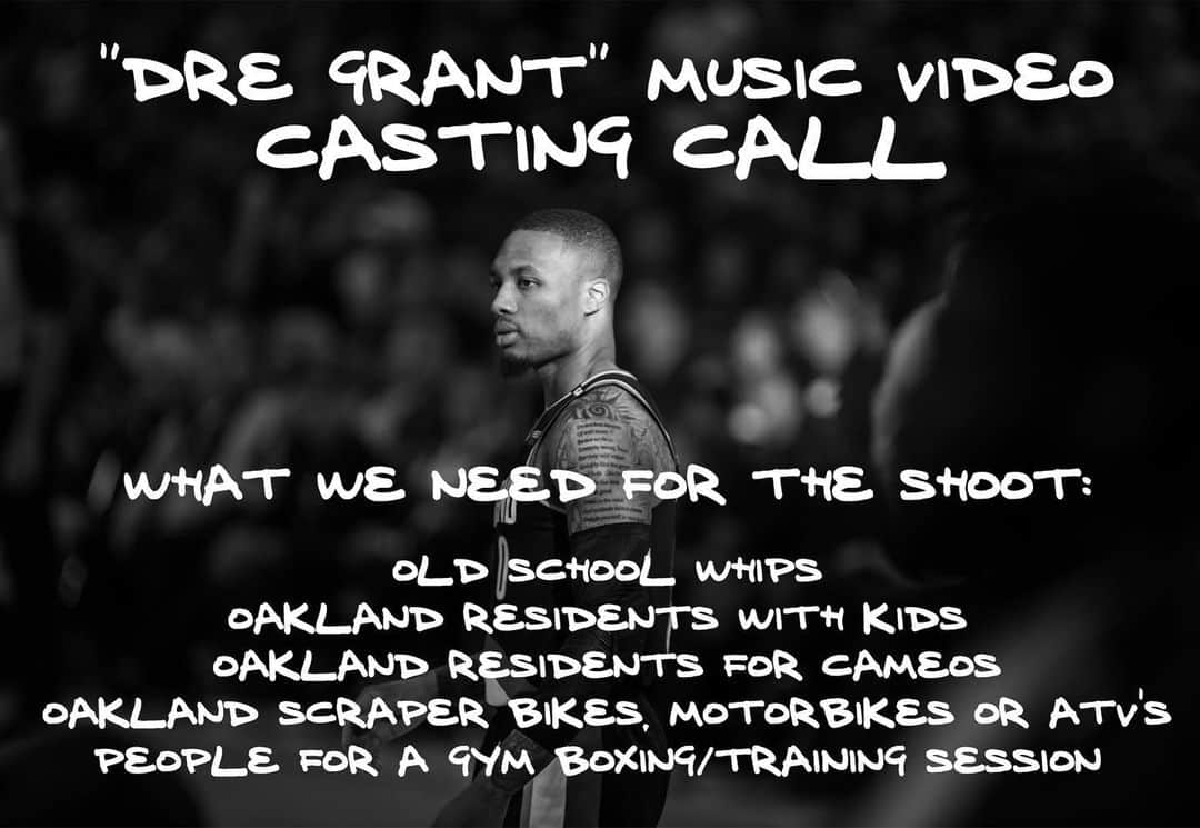 デイミアン・リラードのインスタグラム：「This weekend in Oakland !!! DM @brookfieldduece for details!」