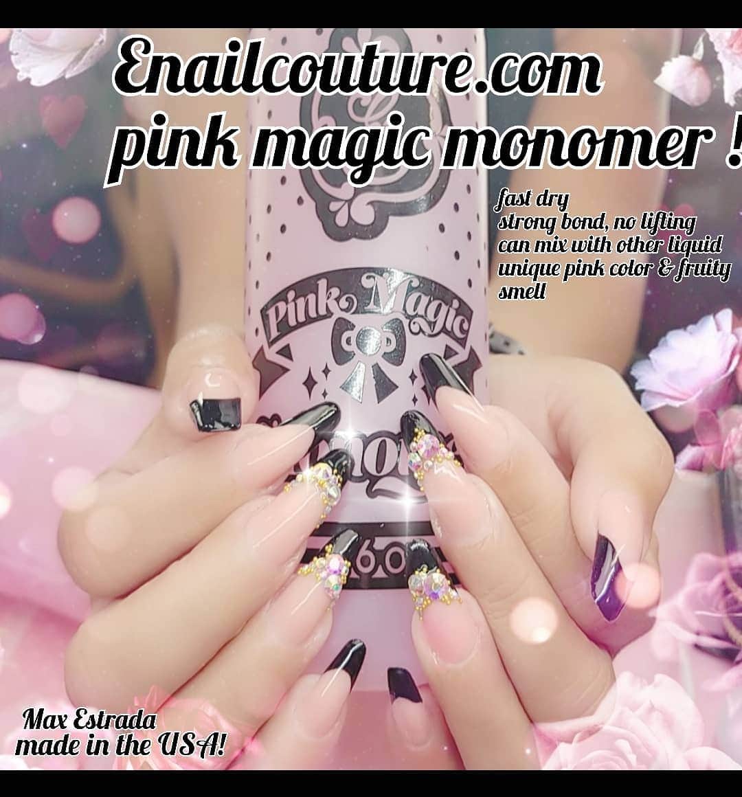 Max Estradaさんのインスタグラム写真 - (Max EstradaInstagram)「Enailcouture.com pink magic fast dry monomer is now officially launched ! That pink monomer ! Enailcouture.com made in the USA ! #ネイル #nailpolish #nailswag #nailaddict #nailfashion #nailartheaven #nails2inspire #nailsofinstagram #instanails #naillife #nailporn #gelnails #gelpolish #stilettonails #nailaddict #nail #💅🏻 #nailtech#nailsonfleek #nailartwow #네일아트 #nails #nailart #notd #makeup #젤네일  #glamnails #nailcolor  #nailsalon #nailsdid #nailsoftheday Enailcouture.com happy gel is like acrylic and gel had a baby ! Perfect no mess application, candy smell and no airborne dust ! Enailcouture.com」8月15日 4時43分 - kingofnail