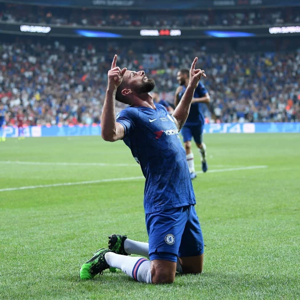 チェルシーFCさんのインスタグラム写真 - (チェルシーFCInstagram)「Of course he scored on a European night! 🙌 #SuperCup #CFC #Chelsea #Giroud」8月15日 4時52分 - chelseafc