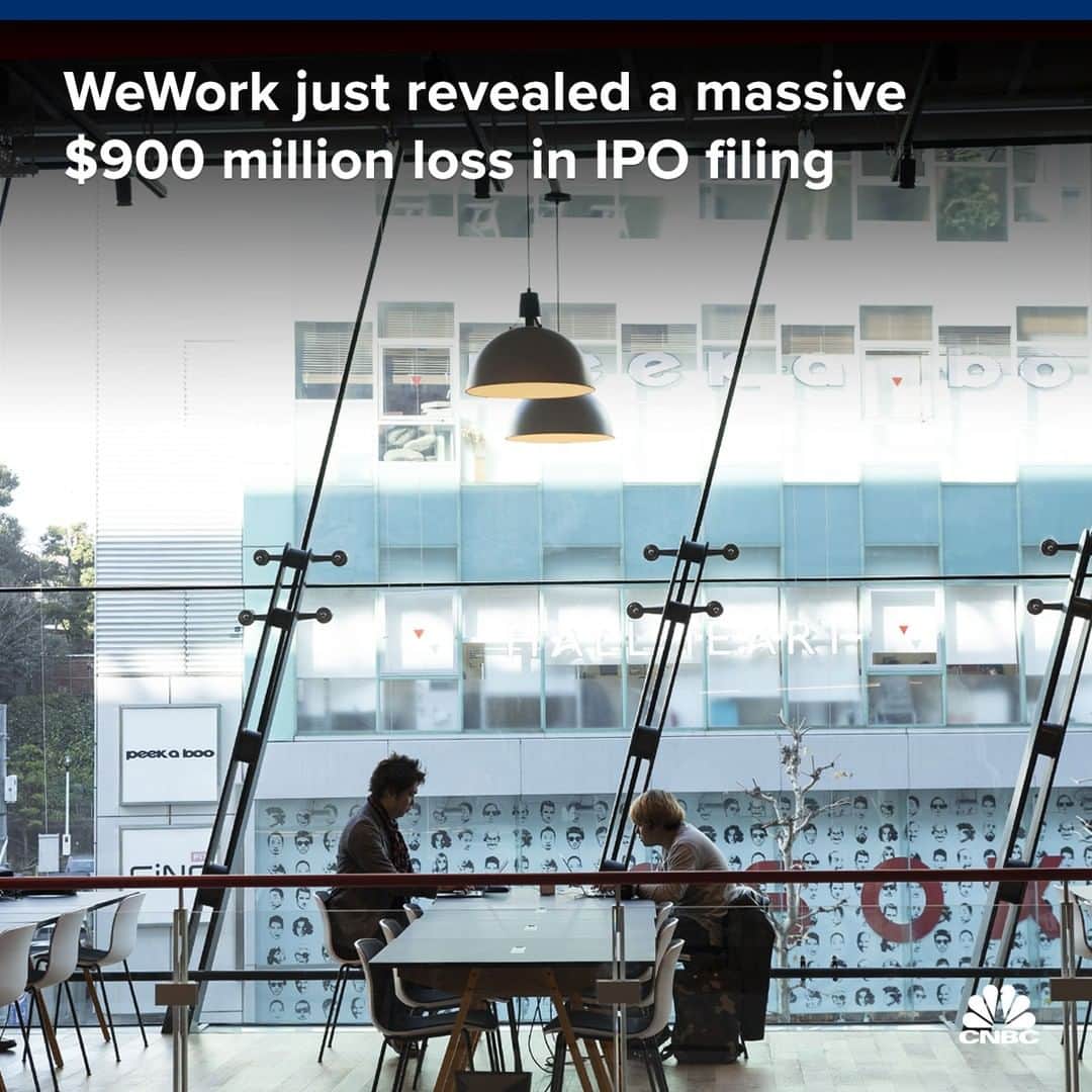 CNBCさんのインスタグラム写真 - (CNBCInstagram)「WeWork was recently valued at $47 billion, making it one of the most valuable private companies in the world.⁠ ⁠ But WeWork isn’t turning a profit. Instead, it’s hemorrhaging cash. 🔥💸⁠ ⁠ The company just released its much-anticipated IPO prospectus. Meaning, for the first time ever, we got a look at the company’s financials.⁠ ⁠ In the filing, the company reported revenues of $1.54 billion and a net loss of more than $900 million for the first six months of 2019. WeWork also reported that it had 527,000 members as of June 30, an increase of more than 90% from the year before.⁠ ⁠ Will WeWork ever be profitable? The start-up unicorn is looking to IPO as soon as September. It will trade under the ticker WE.⁠ ⁠ More details on WeWork’s financials at the link in bio.」8月15日 5時35分 - cnbc
