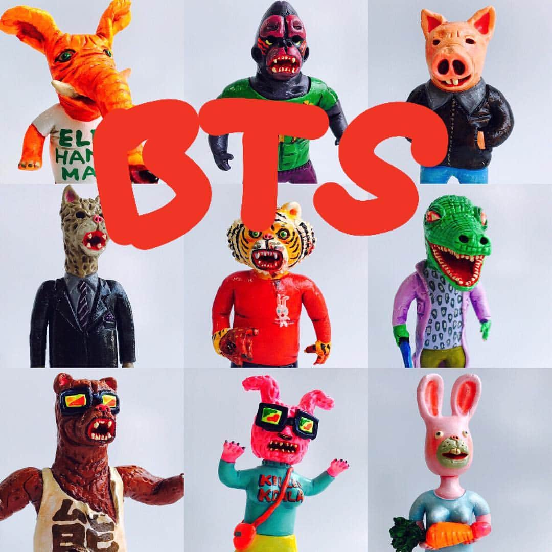 デハラユキノリのインスタグラム：「BTS(北京トイショー)用の一点物フィギュアはこんな感じになっております。  The one off figure for BTS (Beijing Toy Show) looks like this.  BTS（北京玩具展）的數字看起來像這樣。  #dehara #deharayukinori  #satoshiyamamoto  #ishidahonyu  #tosakenta」
