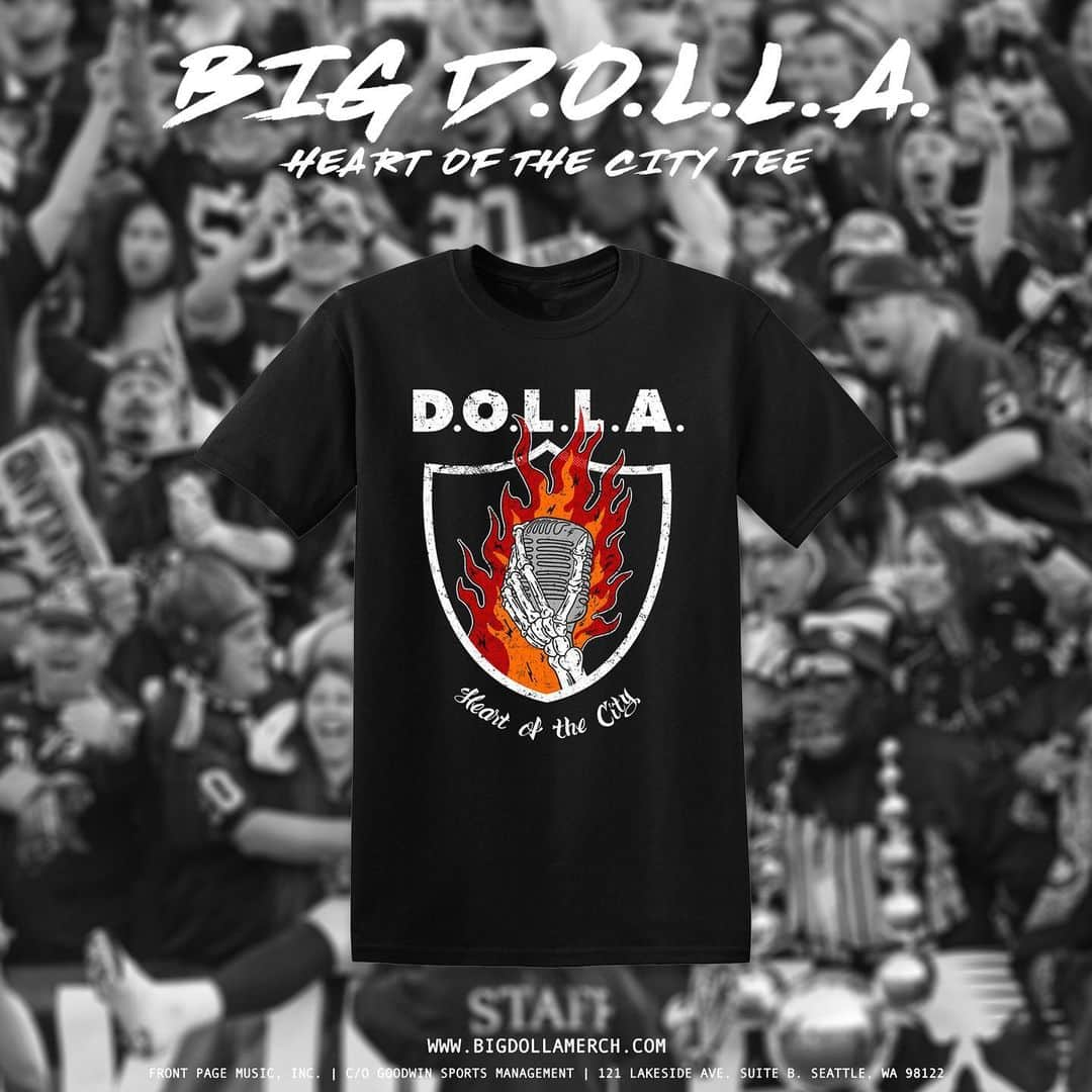 デイミアン・リラードさんのインスタグラム写真 - (デイミアン・リラードInstagram)「‪🚨 Closing out opening week of #BigDOLLA with a discounted merch bundle for The Town. Each tee + #BigDOLLA digital album pack for $15. Taking these down when week 1 closes at 9pm west coast time tomorrow. Get em at BigDOLLAmerch.com. Merch store link in my bio!  Design collab: @thesevenseven and @Mooyagi‬」8月15日 10時43分 - damianlillard