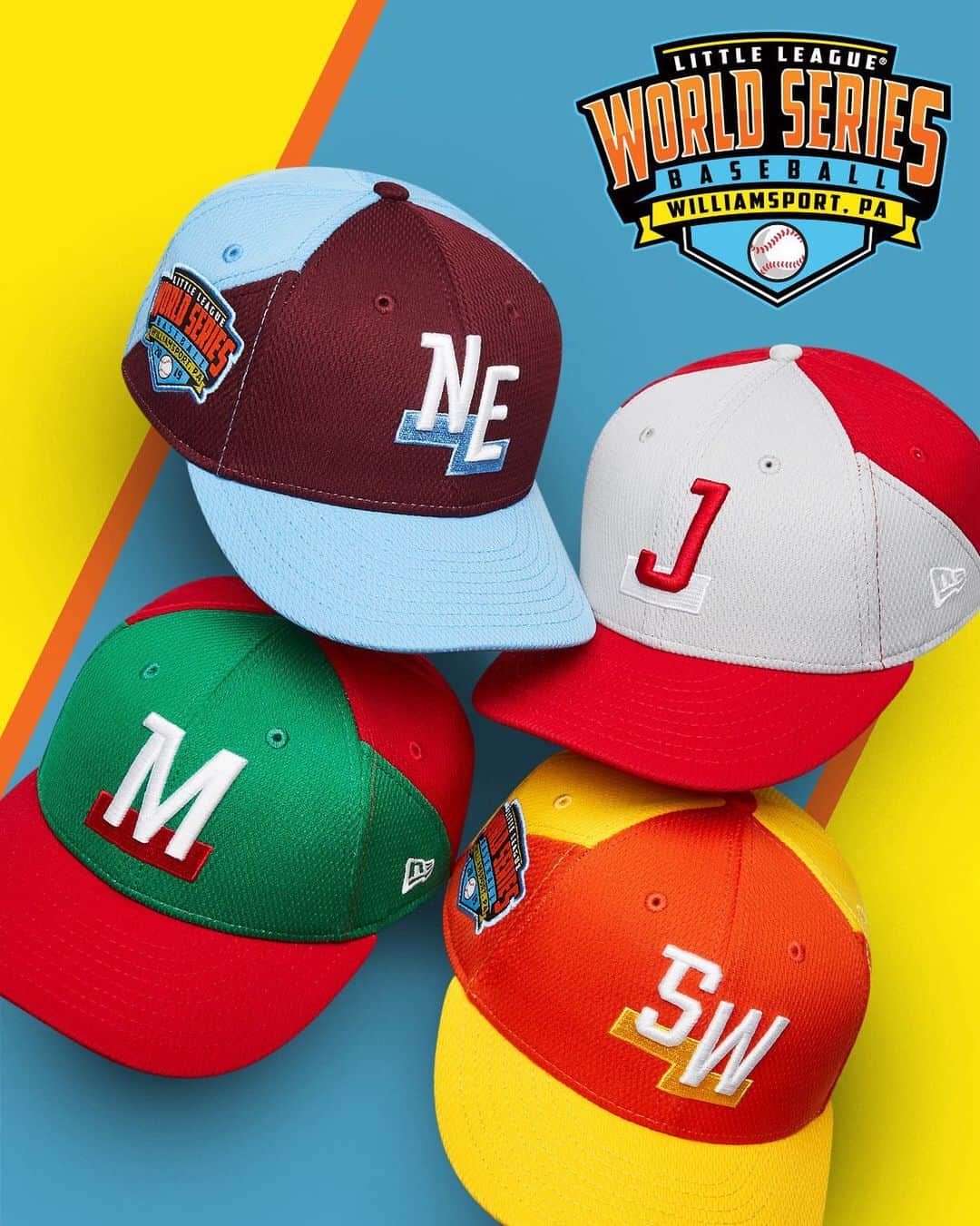 ニューエラ・キャップのインスタグラム：「Let the fun begin with the Little League World Series! All teams available at neweracap.com @littleleague」
