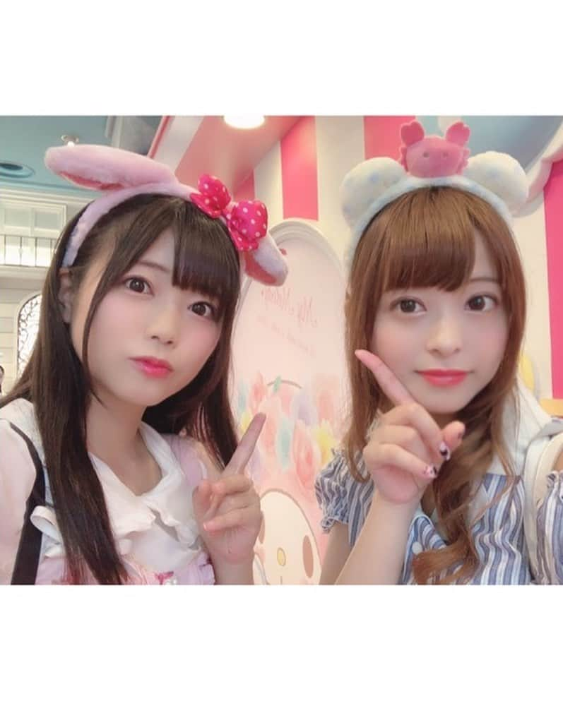 桜もこさんのインスタグラム写真 - (桜もこInstagram)「#サンリオピューロランド 💓💓💓 うささんと🐰🌸 たくさん癒された❤️」8月15日 22時46分 - mokochan319