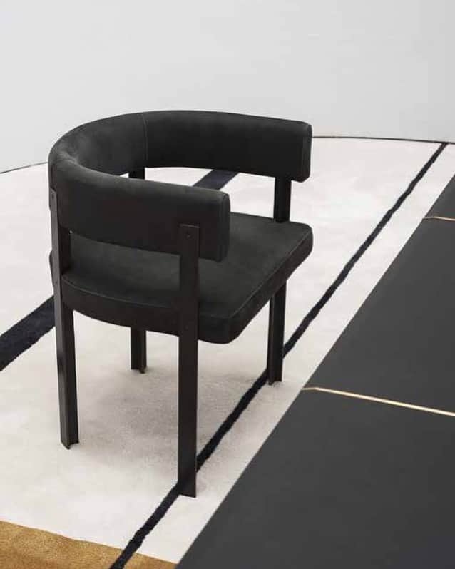 のインスタグラム：「【MOOD BOOK 2019】  Chair : T CHAIR  Design : Federico Peri ・ ・ ・ #baxter #baxtermadeinitaly #baxterjapan #baxtertokyo #leather #design #italiandesign #interiordesign #interior #madeinitaly #archiproducts #archilovers #craftmanship #instagood #instamood #luxury #catalogue #newcatalogue #tradition #federicoperi #table #chair #diningroom #marble #バクスター #バクスタージャパン #バクスタートーキョー #インテリア #革 #イタリア」