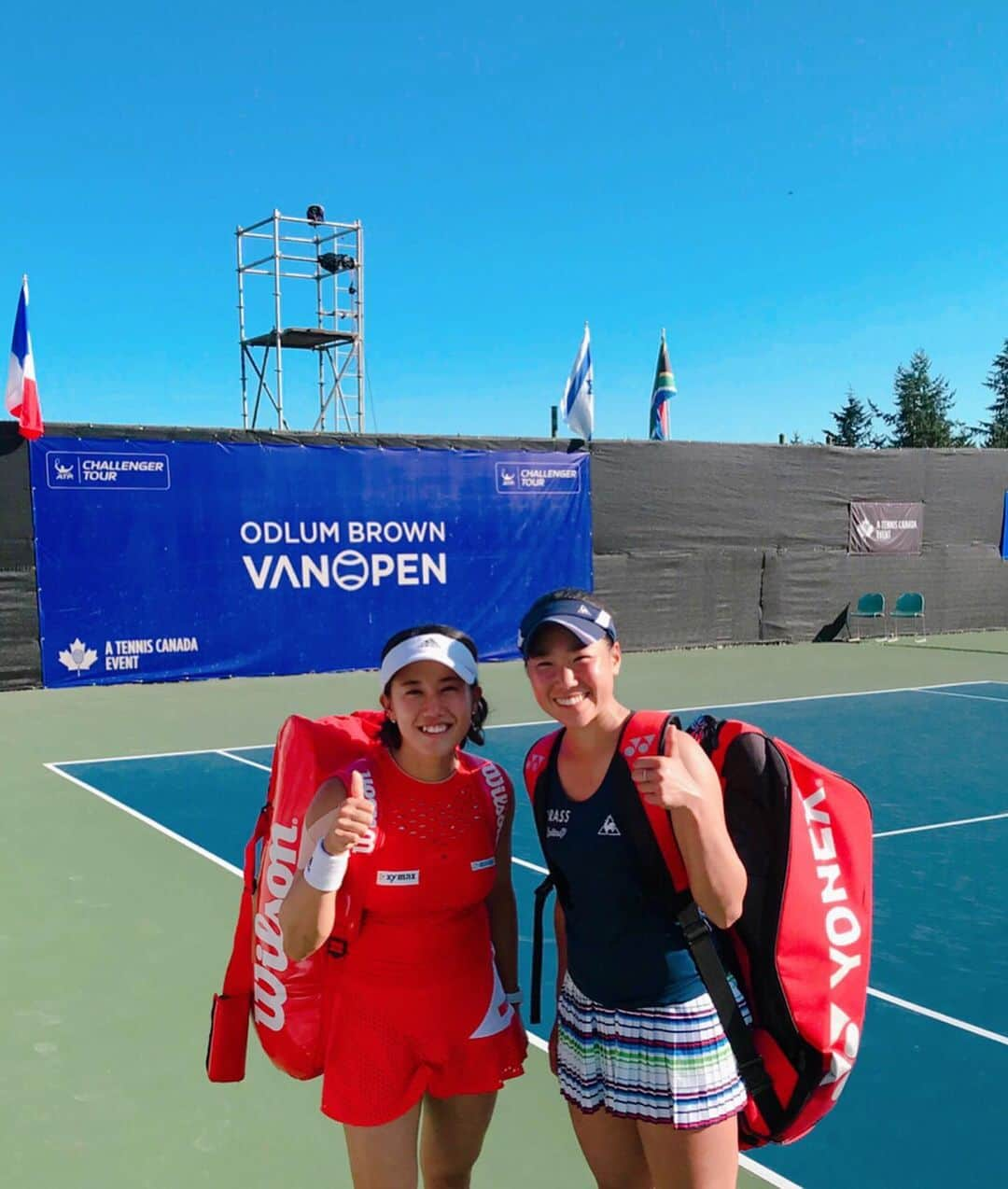 加藤未唯さんのインスタグラム写真 - (加藤未唯Instagram)「お天気が良く、過ごしやすい☀️🇨🇦 Into the QF👍 #2枚目はポーズやばすぎ #Vancouver #canada #バンクーバー #canada #adidas #adidaswomen #heretocreate #wilson」8月15日 15時09分 - miyukato1121