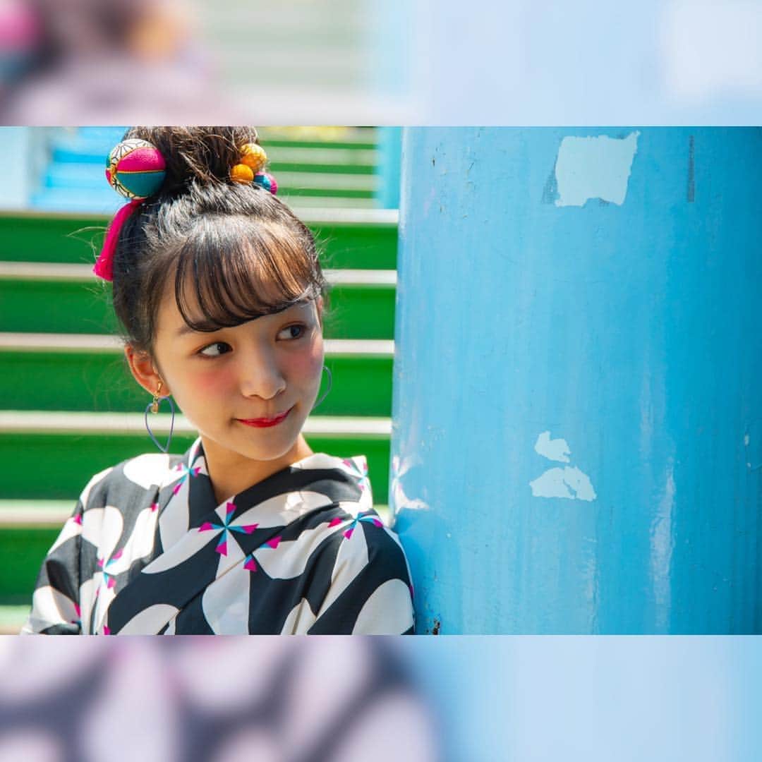 ニコ☆プチのインスタグラム：「﻿ ﻿ 日本一おだんごヘアが似合うヒト🌻﻿ ﻿ ﻿ ﻿ #ニコプチ﻿ #おだんご﻿ #アップヘア﻿ #ゆかた﻿ #中山あやか」